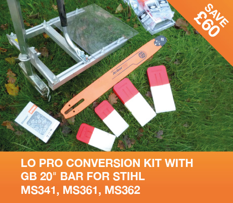 lo pro conversion kit with gb 20 bar for stihl MS341, MS361, MS362