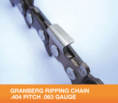 100ft REEL GRANBERG RIPPING CHAIN .404 PITCH .063 GAUGE